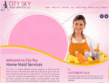 Tablet Screenshot of cityskymaid.com